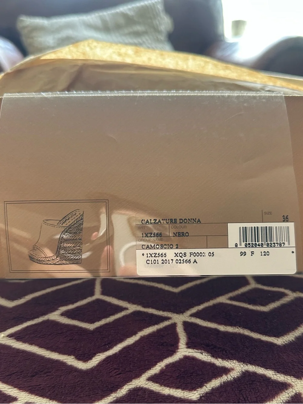 Prada Black Suede Espadrille Wedge Mules
